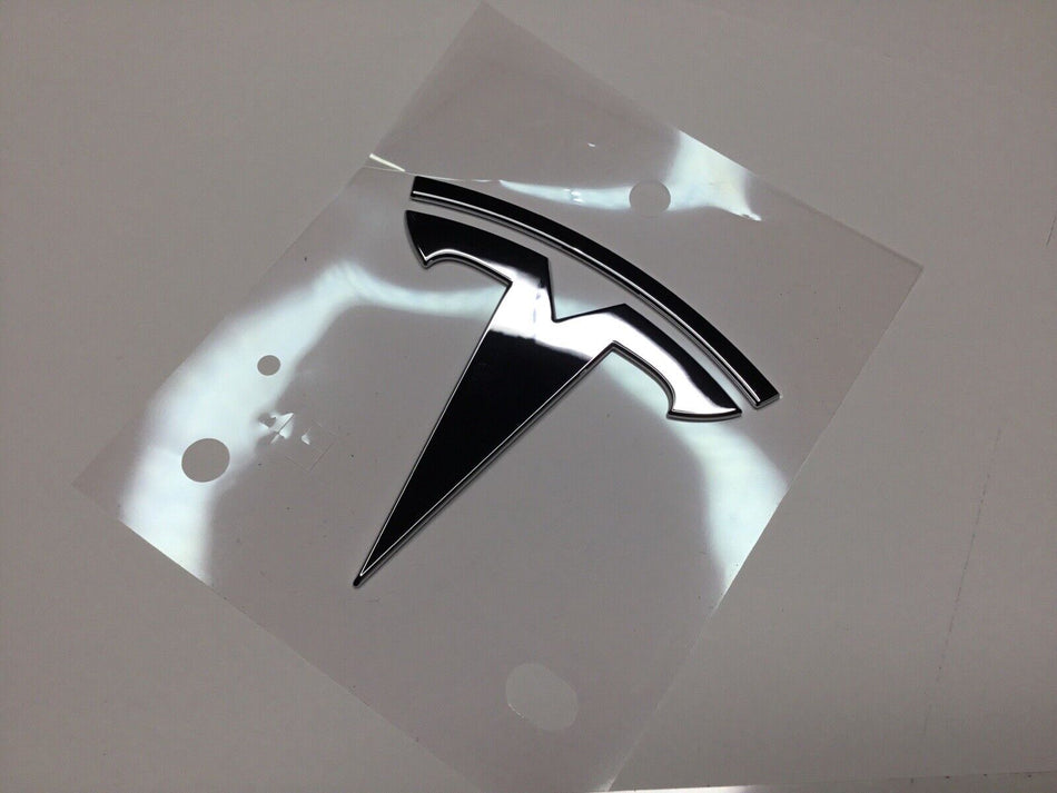 Tesla Model 3, Y Front Hood Chrome Emblem Frunk T Badge Logo 1494949-00-A NEW!!!