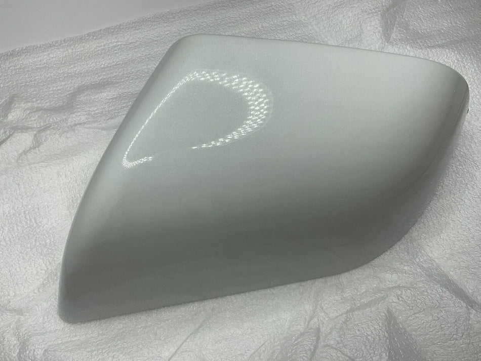 Tesla Model 3 Driver Side Left Hand Skull Mirror White Cap Cover GENUINE!