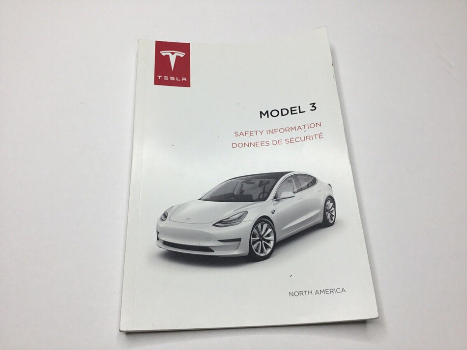 Tesla Model 3 Safety Information Manual Handbook Book (2ct) OEM!!!